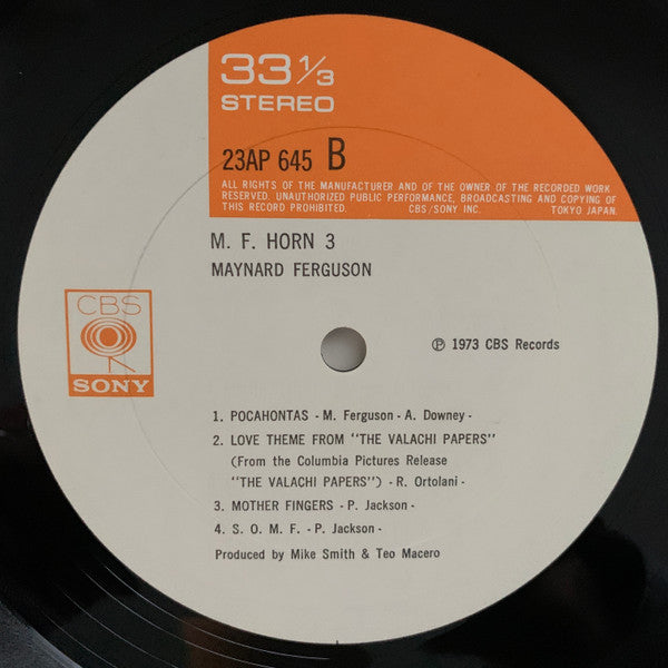 Maynard Ferguson - M.F. Horn 3 (Vinyl, LP, Album, Reissue) Very Good Plus (VG+) / Very Good Plus (VG+)
