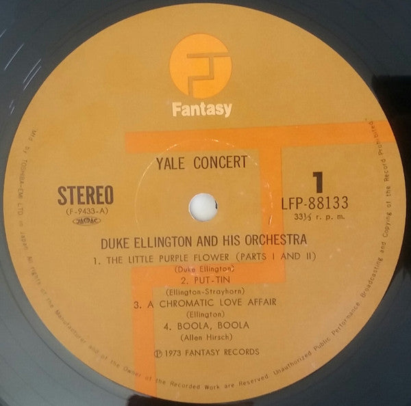 Duke Ellington And His Orchestra - Yale Concert (Vinyl, LP, Album) Very Good Plus (VG+) / Very Good Plus (VG+)