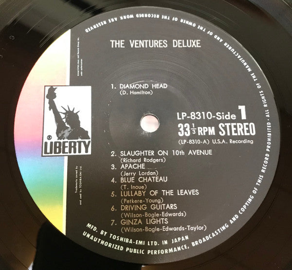 The Ventures - Deluxe (Vinyl, LP, Compilation, Stereo) Very Good Plus (VG+) / Very Good Plus (VG+)