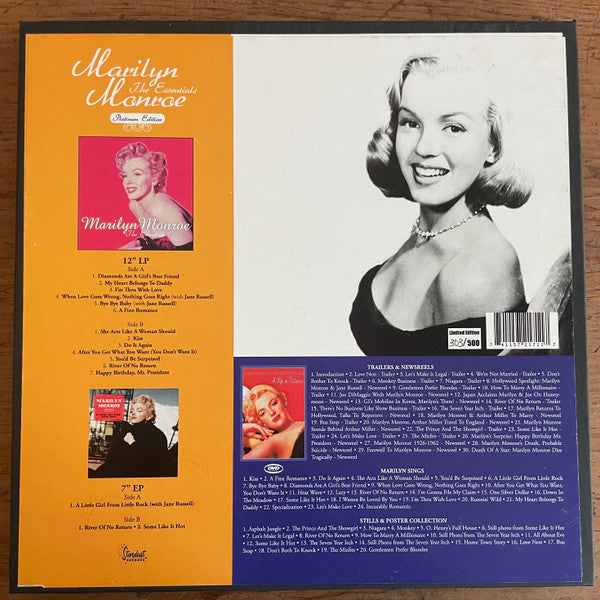 Marilyn Monroe - The Essentials (Vinyl, LP, Compilation, Limited Edition, Numbered) Very Good Plus (VG+) / Very Good Plus (VG+)