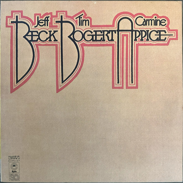 Beck, Bogert & Appice - Beck, Bogert & Appice (Vinyl, LP, Album, Reissue, Quadraphonic) Very Good Plus (VG+) / Very Good Plus (VG+)