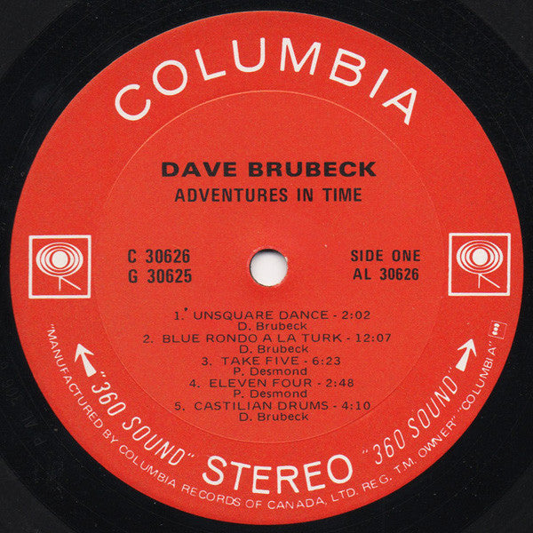 Dave Brubeck - Adventures In Time (2xVinyl, LP, Compilation, Stereo) Very Good Plus (VG+) / Very Good Plus (VG+)