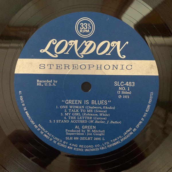 Al Green - Green Is Blues (Vinyl, LP, Album, Reissue) Very Good Plus (VG+) / Very Good (VG)