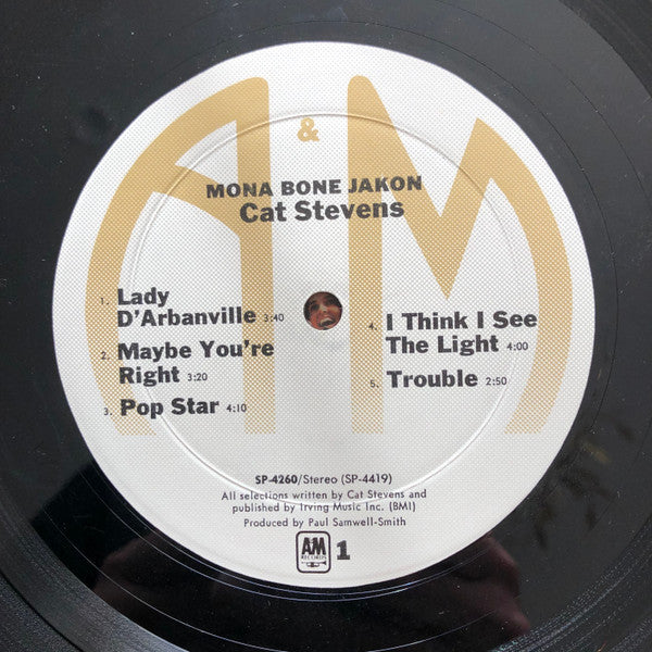Cat Stevens - Mona Bone Jakon (Vinyl, LP, Album, Reissue) Very Good (VG) / Good Plus (G+)