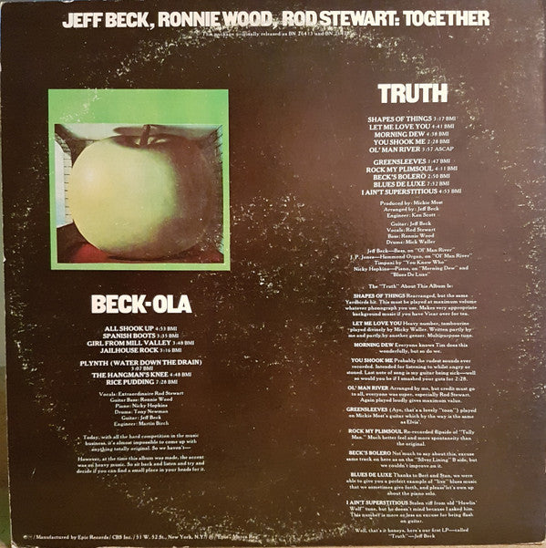 Jeff Beck - Truth/Beck-ola (Vinyl, LP, Compilation)