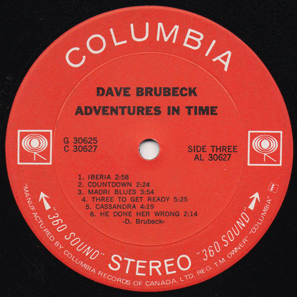 Dave Brubeck - Adventures In Time (2xVinyl, LP, Compilation, Stereo) Very Good Plus (VG+) / Very Good Plus (VG+)