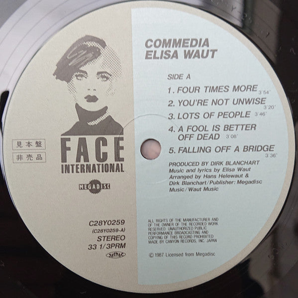 Elisa Waut - Commedia (Vinyl, LP, Album, Promo) Very Good (VG) / Very Good (VG)