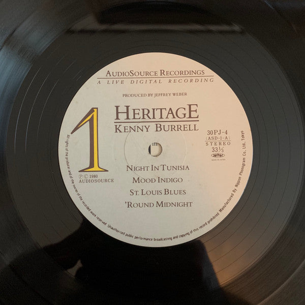 Kenny Burrell - Heritage (Vinyl, LP, Album) Very Good Plus (VG+) / Very Good Plus (VG+)