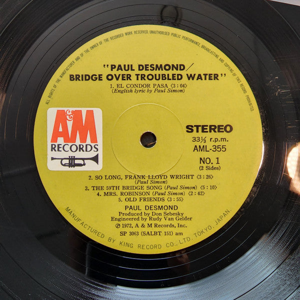 Paul Desmond - Bridge Over Troubled Water (Vinyl, LP, Album)