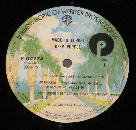 Deep Purple - Made In Europe (Vinyl, LP, Reissue)