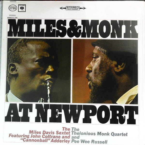 The Miles Davis Sextet - Miles & Monk At Newport (Vinyl, LP, Album, Stereo) Very Good Plus (VG+) / Very Good (VG)