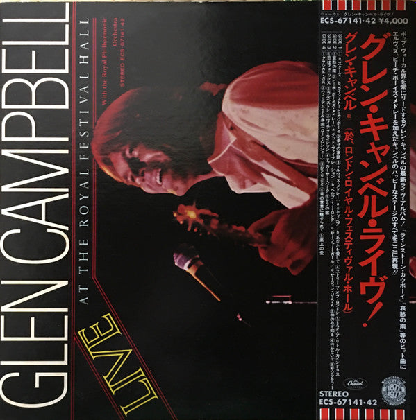 Glen Campbell - Live At The Royal Festival Hall (2xVinyl, LP, Stereo) Very Good Plus (VG+) / Very Good Plus (VG+)