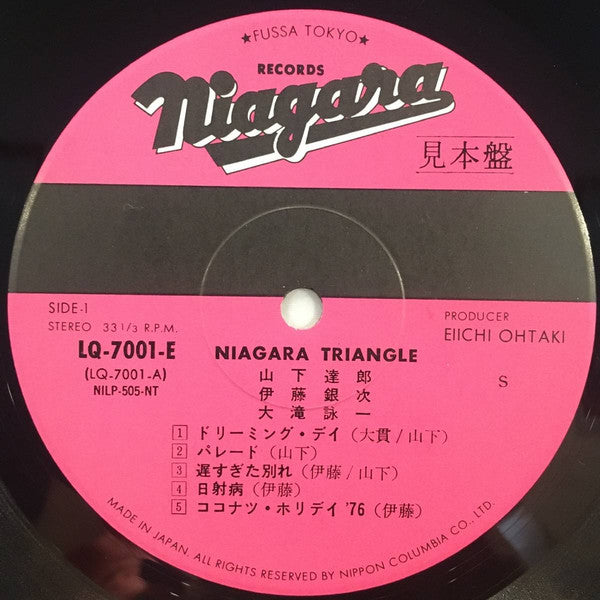 Niagara Triangle - Niagara Triangle Vol. 1 (Vinyl, LP, Album, Promo) Very Good Plus (VG+) / Very Good (VG)