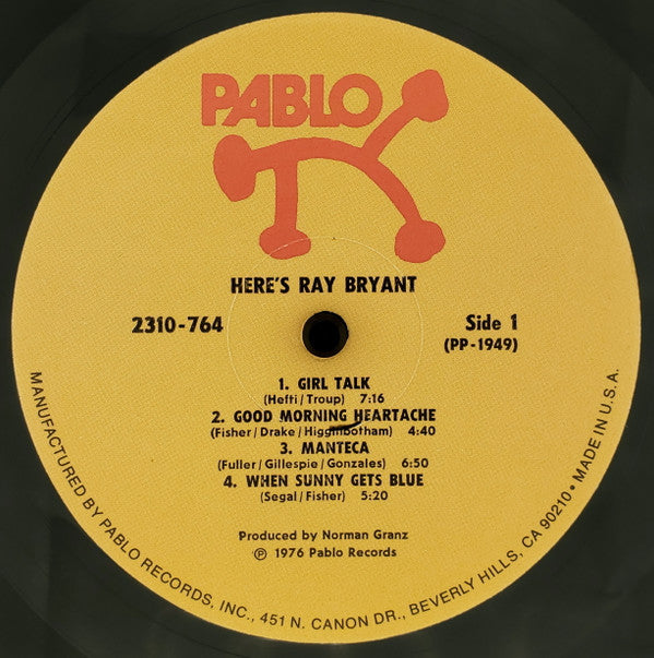 Ray Bryant - Here's Ray Bryant (Vinyl, LP, Album, Repress) Good Plus (G+) / Good Plus (G+)