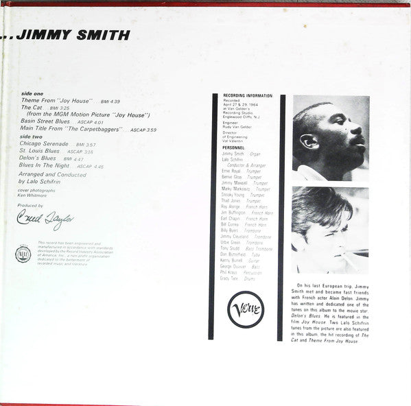 Jimmy Smith - The Cat (Vinyl, LP, Album, Reissue) Very Good (VG) / Good Plus (G+)