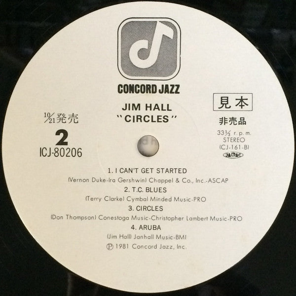Jim Hall Trio - Circles (Vinyl, LP, Album, Promo) Near Mint (NM or M-) / Very Good (VG)