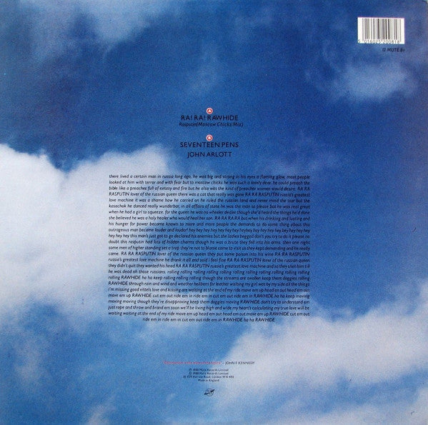 I Start Counting - Ra! Ra! Rawhide (Vinyl, 12", 45 RPM, Single) Very Good Plus (VG+) / Very Good Plus (VG+)