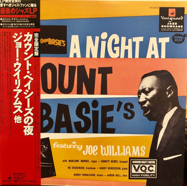 Joe Williams - A Night At Count Basie's (Vinyl, LP, Album, Reissue) Very Good (VG) / Very Good Plus (VG+)