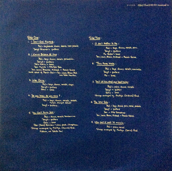 Phil Collins - Hello, I Must Be Going (Vinyl, LP, Album, Stereo)