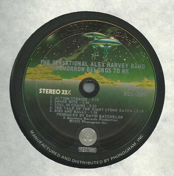The Sensational Alex Harvey Band - Tomorrow Belongs To Me (Vinyl, LP, Album) Very Good Plus (VG+) / Good Plus (G+)