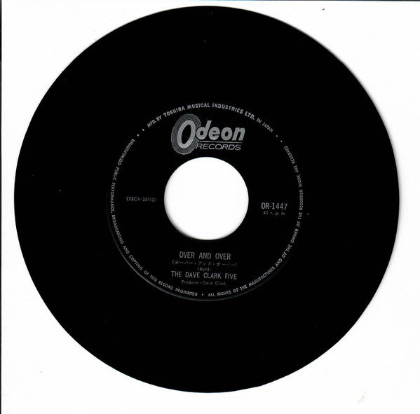 The Dave Clark Five - Over And Over (Vinyl, 7", Single, 45 RPM) Very Good Plus (VG+) / Very Good Plus (VG+)