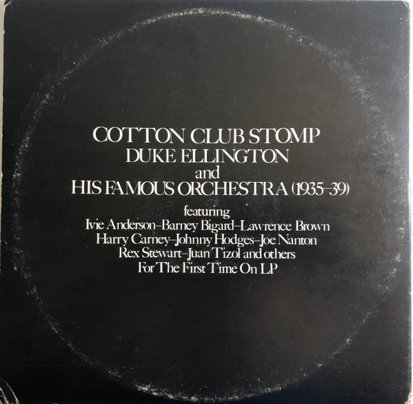 Duke Ellington And His Orchestra - Cotton Club Stomp (1935-39) (2xVinyl, LP, Compilation) Very Good Plus (VG+) / Very Good Plus (VG+)