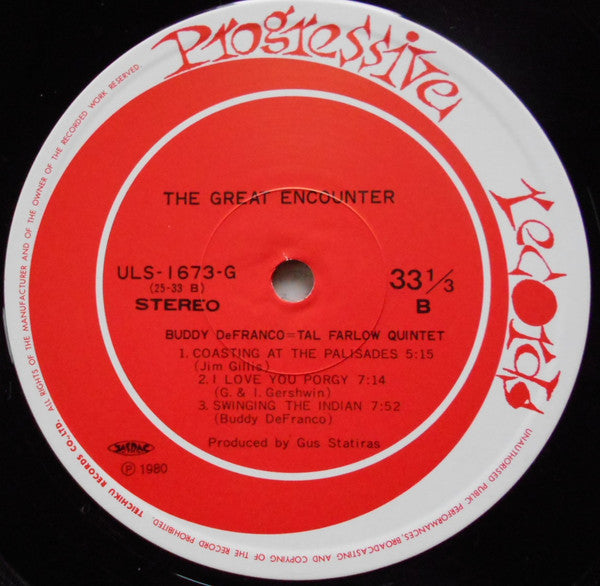 Buddy DeFranco - Tal Farlow Quintet - The Great Encounter (Vinyl, L...