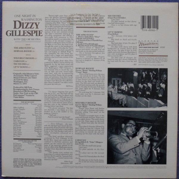 Dizzy Gillespie - One Night In Washington (Vinyl, LP, Album, Promo) Very Good Plus (VG+) / Near Mint (NM or M-)