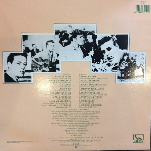 Eddie Cochran - The Very Best Of Eddie Cochran (Vinyl, LP, Compilation, Mono, Reissue) Near Mint (NM or M-) / Very Good Plus (VG+)