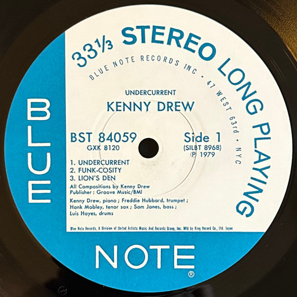 Kenny Drew - Undercurrent (Vinyl, LP, Album, Reissue, Stereo)