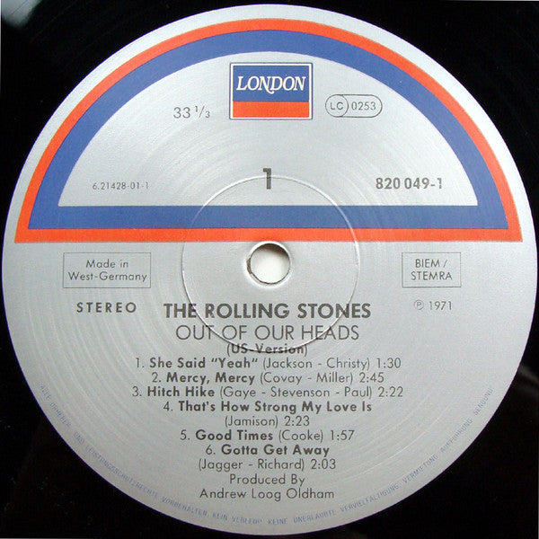 The Rolling Stones - Out Of Our Heads (Vinyl, LP, Album, Reissue, Stereo) Very Good (VG) / Very Good (VG)