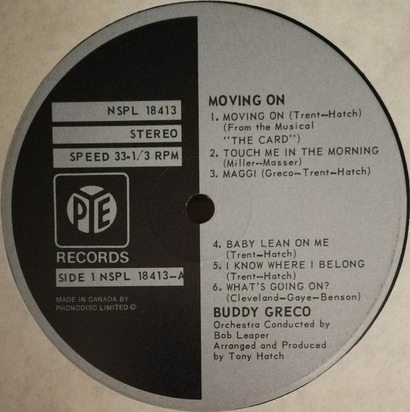 Buddy Greco - Movin' On (Vinyl, LP, Album) Good Plus (G+) / Good Plus (G+)