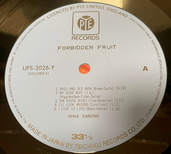 Nina Simone - Forbidden Fruit - Nina Simone Collections Vol. 1 (Vin...