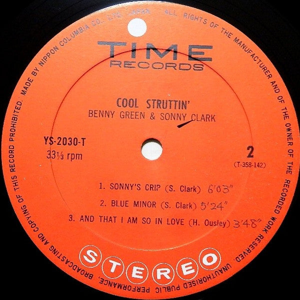 Bennie Green - Cool Struttin' (Vinyl, LP, Album, Stereo) Very Good (VG) / Very Good Plus (VG+)