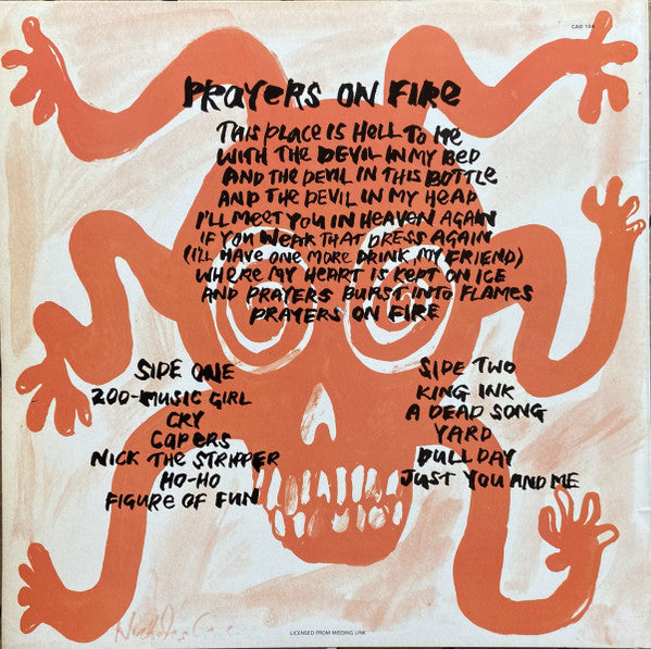 The Birthday Party - Prayers On Fire (Vinyl, LP, Album, Repress) Very Good Plus (VG+) / Very Good (VG)