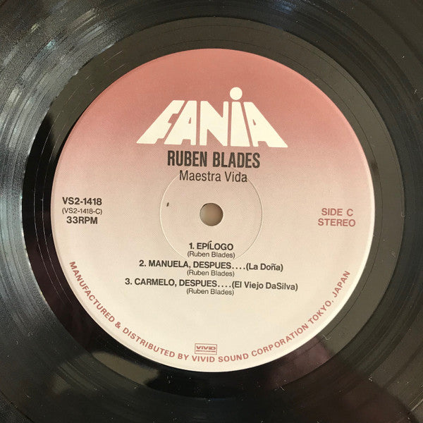 Ruben Blades - Maestra Vida Primera Parte + Segunda Parte (2xVinyl, LP, Album, Compilation) Near Mint (NM or M-) / Near Mint (NM or M-)