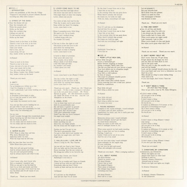 Chris Connor - Chris In Person (Vinyl, LP, Album, Reissue, Stereo) Very Good Plus (VG+) / Very Good Plus (VG+)