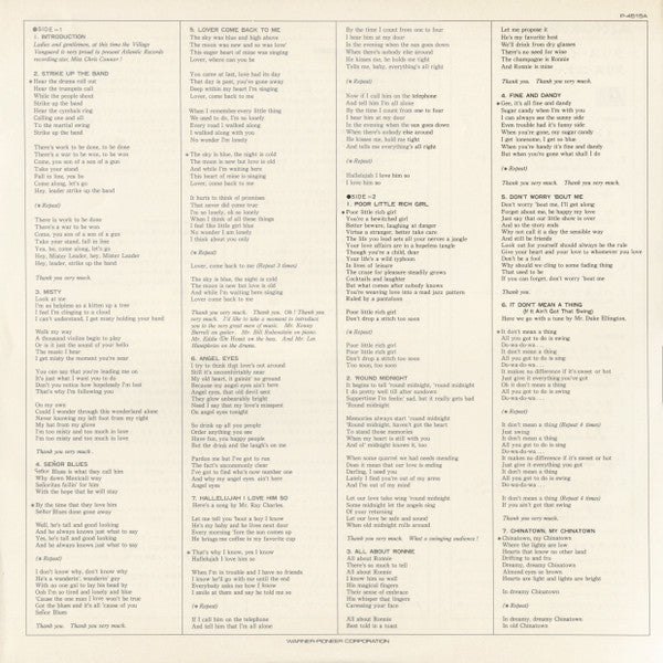Chris Connor - Chris In Person (Vinyl, LP, Album, Reissue, Stereo)