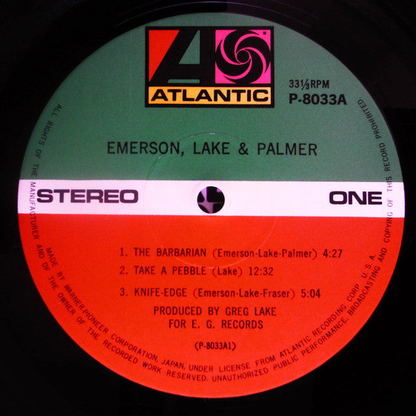 Emerson, Lake & Palmer - Emerson Lake & Palmer (Vinyl, LP, Album, Reissue) Very Good Plus (VG+) / Very Good (VG)