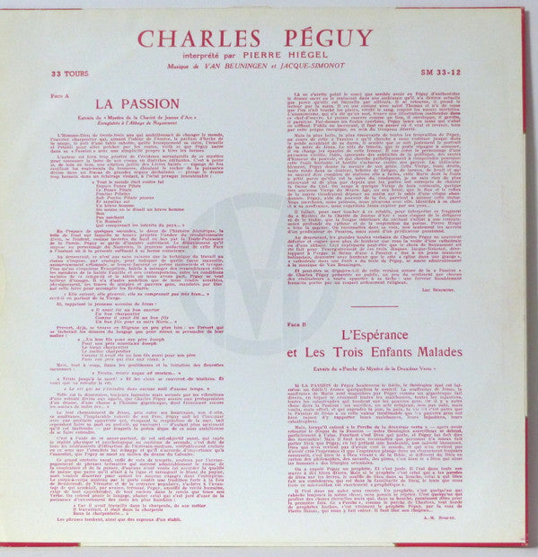 Pierre Hiégel - La Passion (Vinyl, LP, Album, Mono) Very Good Plus (VG+) / Very Good Plus (VG+)