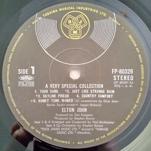 Elton John - A Very Special Collection (Vinyl, LP, Compilation)