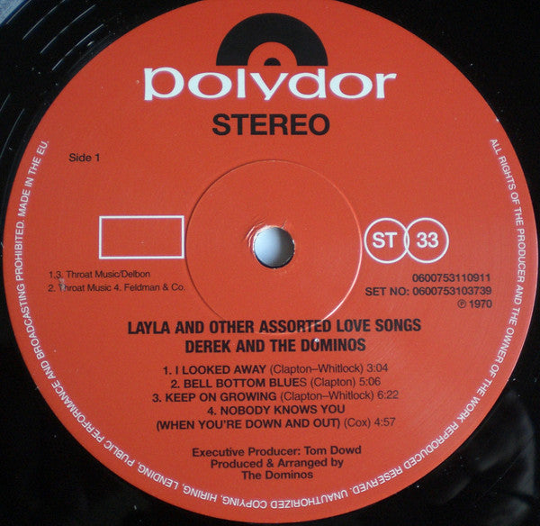 Derek & The Dominos - Layla And Other Assorted Love Songs (2xVinyl, LP, Album, Reissue, Remastered, Stereo) Near Mint (NM or M-) / Near Mint (NM or M-)
