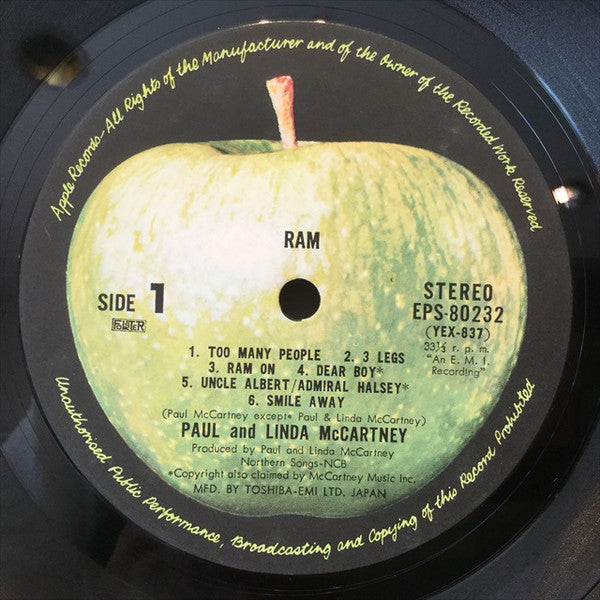 Paul & Linda McCartney - Ram = ラム (Vinyl, LP, Album, Stereo)