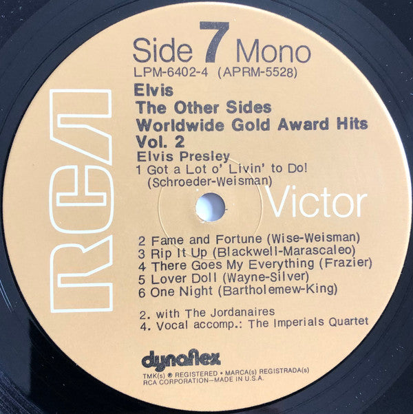 Elvis Presley - The Other Sides - Worldwide Gold Award Hits - Vol. ...