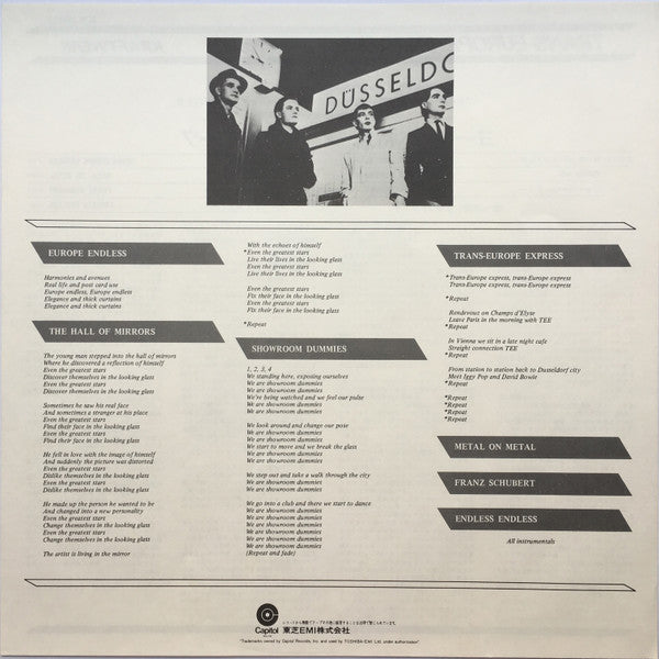 Kraftwerk - Trans Europe Express (Vinyl, LP, Album, Repress) Very Good Plus (VG+) / Very Good (VG)