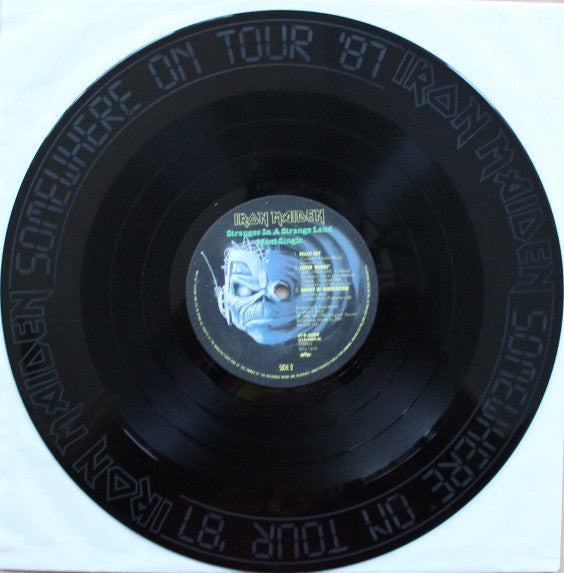 Iron Maiden - Stranger In A Strange Land (Vinyl, 12", 33 ⅓ RPM, Maxi-Single, Etched) Near Mint (NM or M-) / Very Good Plus (VG+)