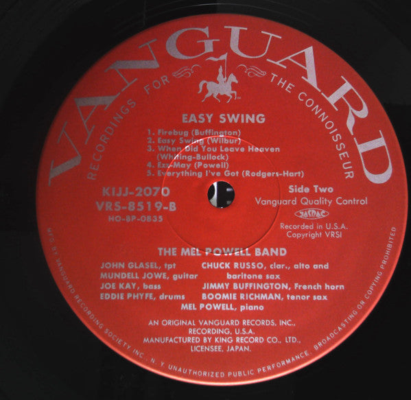 The Nat Pierce Bandstand - Easy Swing (Vinyl, LP, Compilation, Reissue, Mono) Very Good Plus (VG+) / Very Good Plus (VG+)
