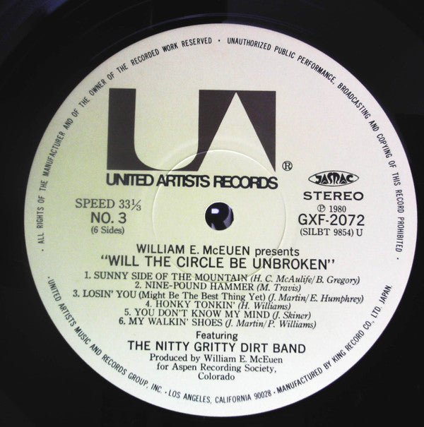 Nitty Gritty Dirt Band - Will The Circle Be Unbroken (3xVinyl, LP, Album) Very Good Plus (VG+) / Very Good Plus (VG+)
