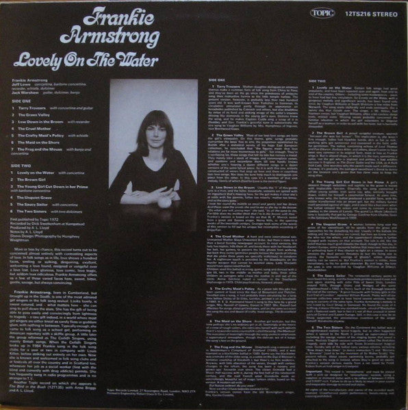 Frankie Armstrong - Lovely On The Water (Vinyl, LP, Album, Reissue) Very Good (VG) / Very Good Plus (VG+)
