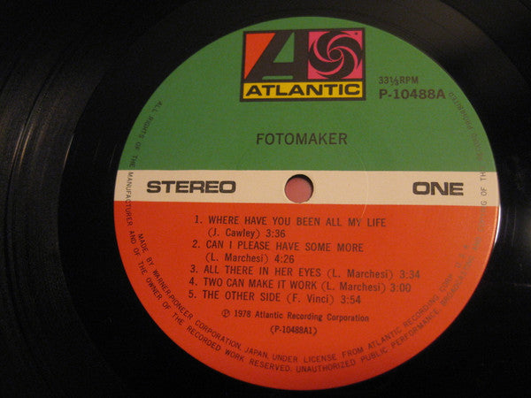 Fotomaker - Fotomaker (Vinyl, LP, Album) Very Good Plus (VG+) / Very Good Plus (VG+)